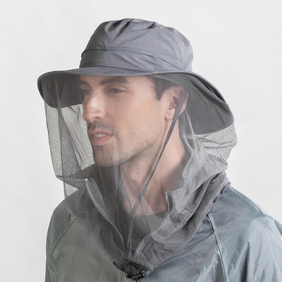 Outdoor mosquito proof hat sunscreen hat Big Brim sunshade hat mesh protective fishing hat fisherman hat worker