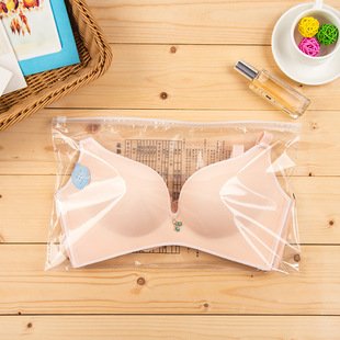 Full spot underwear bra zipper bag self-sealing bra packaging bag transparent plastic can set zuo36 * 22