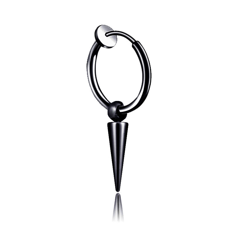 Long black ear clips