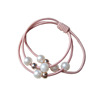 Hair rope, elastic hair accessory from pearl for adults