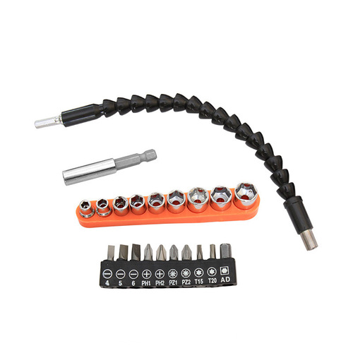 Cordless drill, electric screwdriver bit, universal flexible shaft connection bit, double-ended cross bit, strong magnetic wind bit