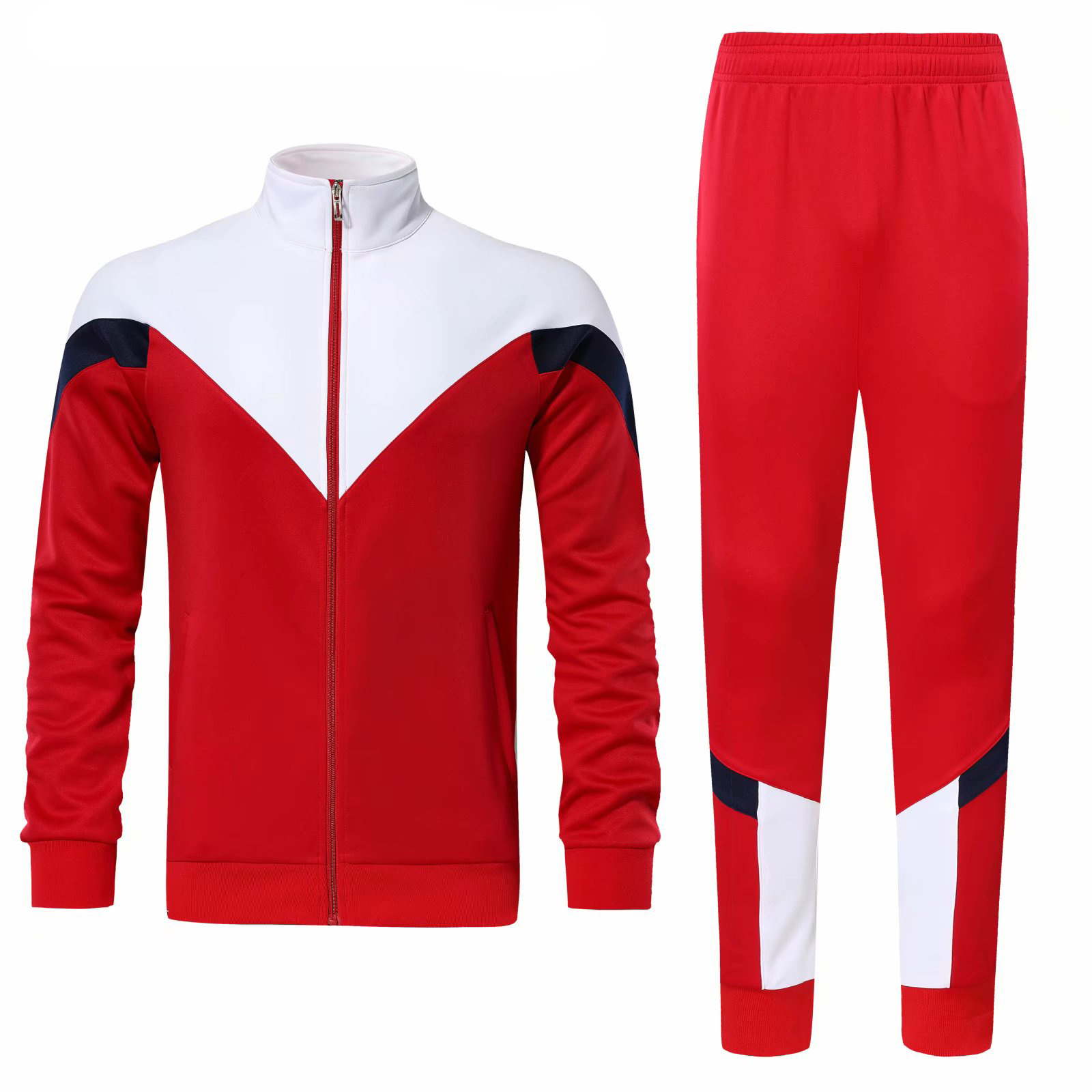Men's Clothing Basketball Sports Suits Printed Autumn Outdoor Zipper Personality Training Long Sleeve Casual Fitness Sweatshirt Sets_voghion.com