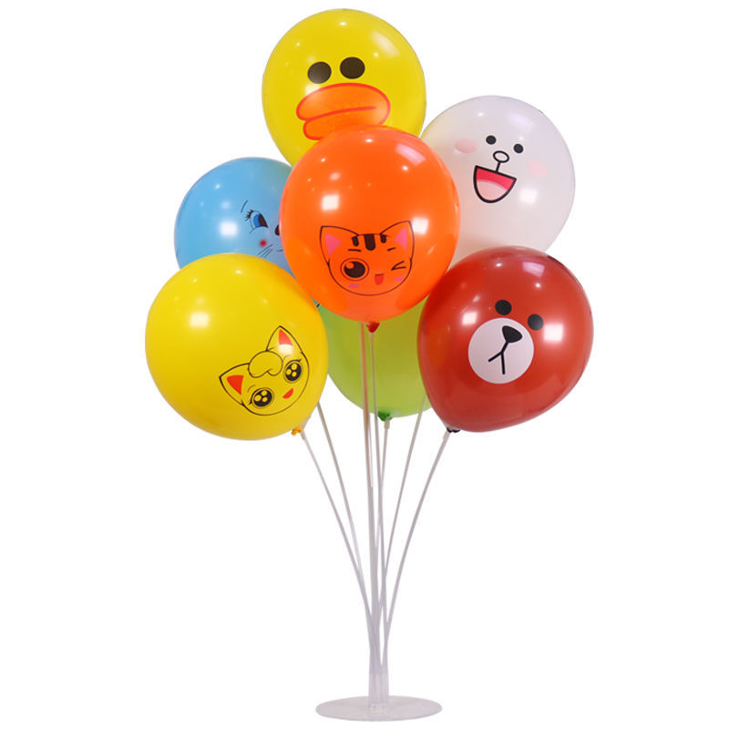 桌飘气球装饰生日宴会场景布置派对支架透明底座婚礼婚庆装饰批发