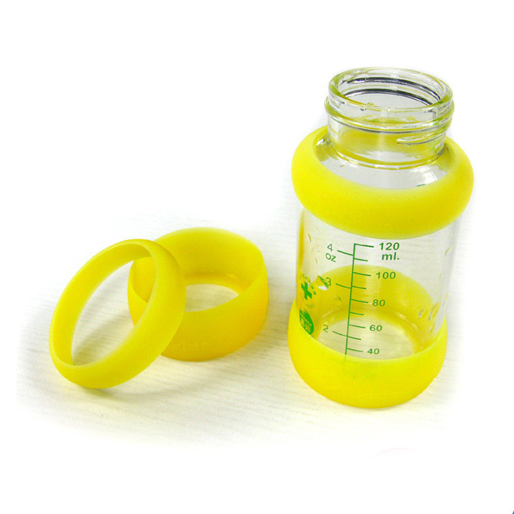 厂家直销夜光感温杯套隔热防护套硅胶杯套硅胶奶瓶套玻璃杯套保温