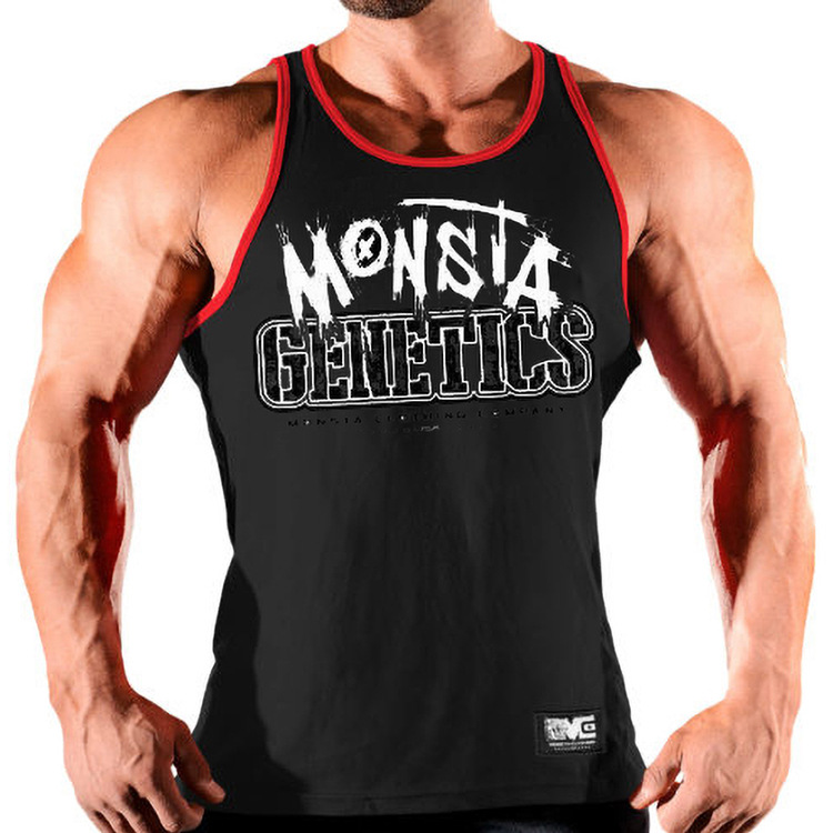 muscle Brother Bodybuilding Vest man motion I-shape Hurdle Training clothes Sleeveless Quick drying Elastic force Self cultivation vest