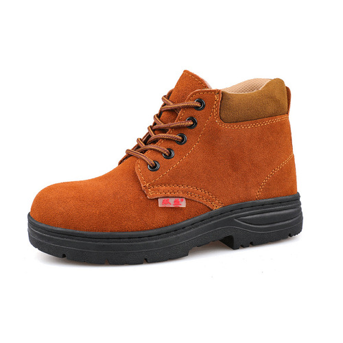 Manufacturer supplies high-density safety shoes, high-top anti-puncture, anti-smashing work shoes, wear-resistant, anti-slip, comfortable, safe protective shoes.