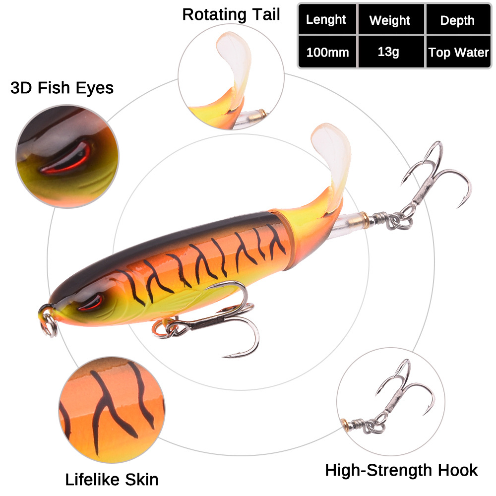 Floating whopper plopper fishing lures 6 Colors hard plastic baits Bass Trout Fresh Water Fishing Lure