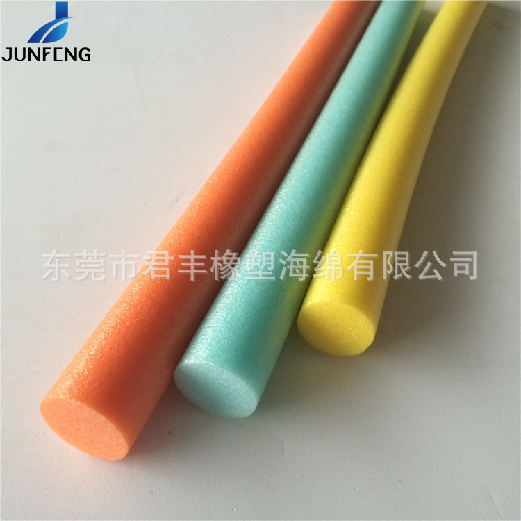 彩色EPE珍珠棉棒圣诞树装饰条 实心珍珠棉游泳棒水上用品