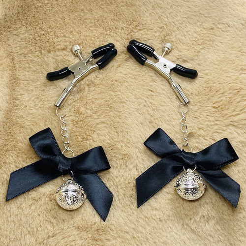 Bell sm adjustable nipple clamp bow for men and women breast clamp nipple clamp vaginal clamp adult fun alternative couple