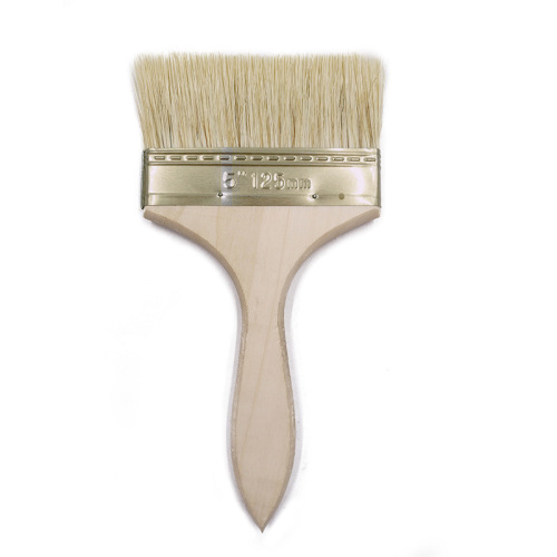 Manufacturer wholesale thickening paint brush 1 inch 2 inch 3 inch 4 inch wooden handle wool roller latex paint barbecue brush