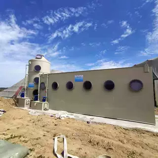 有机肥除臭喷涂废臭气处理装置 新型生物滤池 无害化臭气处理设备