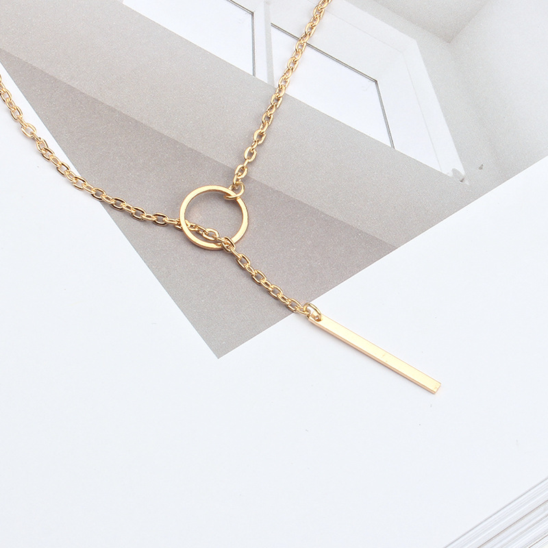 7g Weight Necklace Classification Wedding, Travel Occasion Alloy Material Women'S Gender Plating Design Simple Style Style Gold, Silver Color Fashion Retro Necklace 7