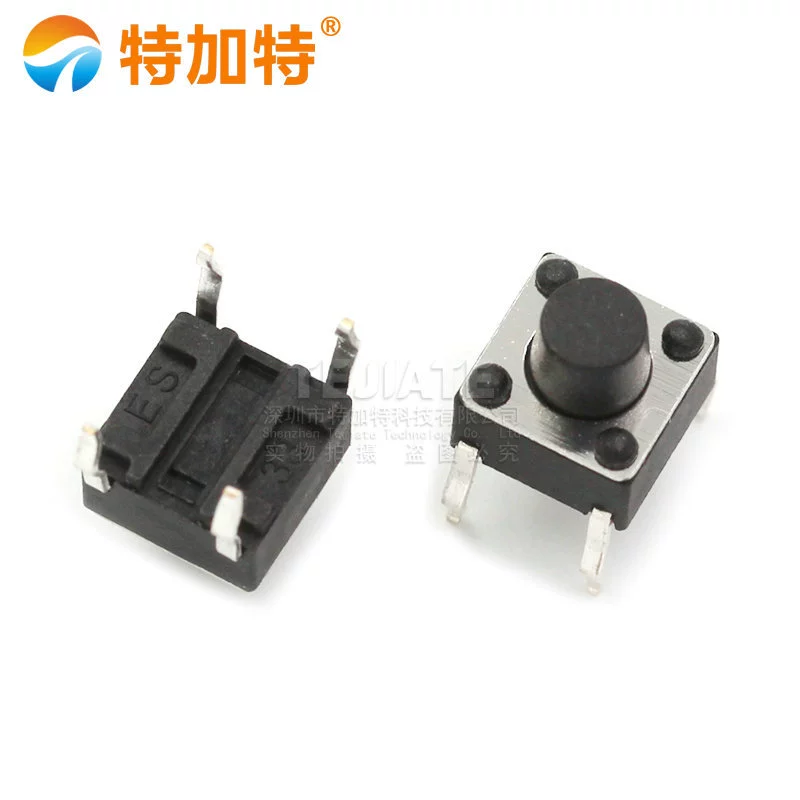 Tegat|6*6*6MM tact switch vertical 4-pin micro switch 6X6X6 key switch