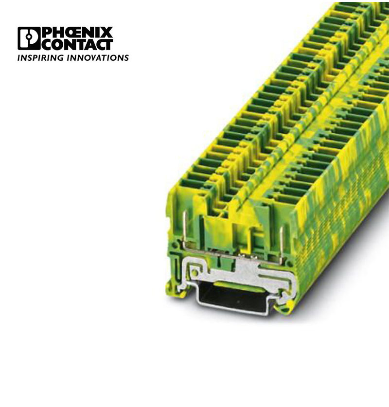 菲尼克斯 接地端子弹簧接地端子 - ST 2,5/2P-PE-3042146-50