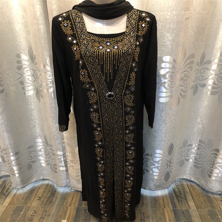 Muslim Ramadan Fashion Beaded Dress, Mus...