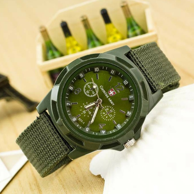 Wholesale alloy nylon braided belt military watch luminous Swiss quartz watch fashion brand men's watch men's sports watch