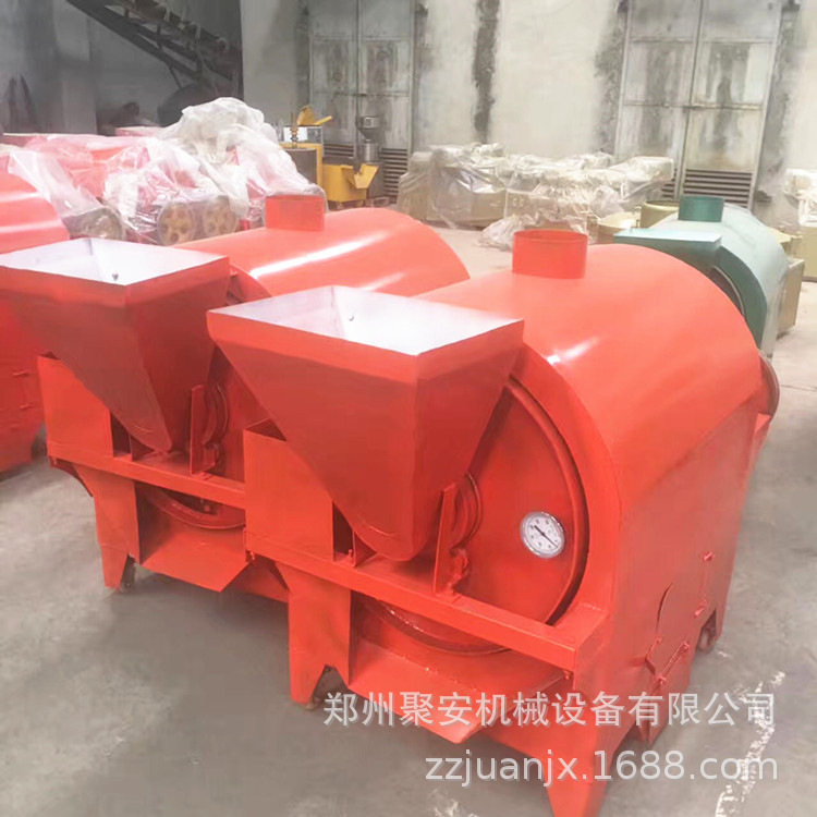 电加热滚筒炒货机 自动翻炒花生板栗炒锅 不锈钢芝麻炒料机