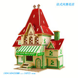 Реалистичный трехмерный цветочный магазин, деревянная головоломка, игрушка, DIY