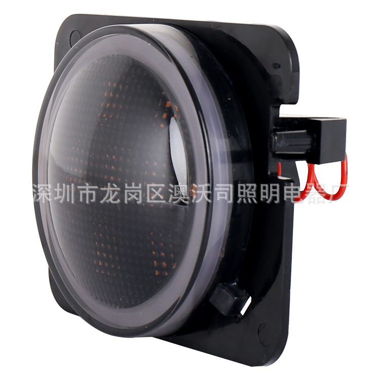 Shepherd Wheel eyebrow light with Angel eye car modified LED light yellow light side light warning light car LED light