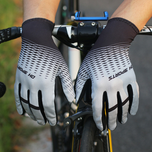 Long finger riding gloves bicycle autumn full finger motor fishing touch screen gloves breathable comfortable