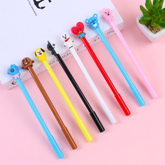 Creative stationery cartoon water pen fresh student exam black neutral pen study office supplies signature pen wholesale 