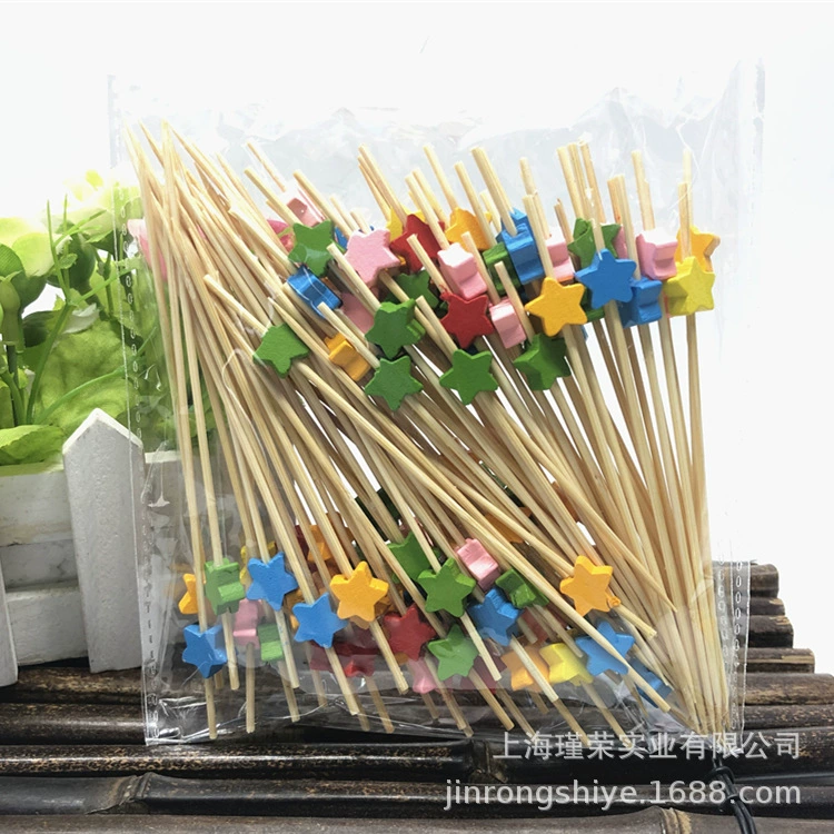 Одноразовые Фруктовый Знак Фруктовый Вилка Сэндвич Знак КТВ Коктейль Знак Творческий Цветочный Знак Цвет Зубочистка 100