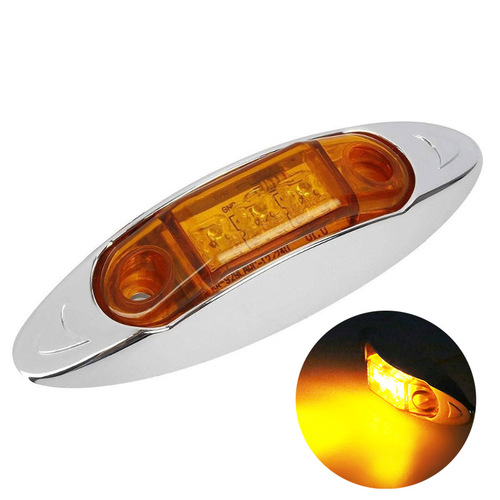 Factory wholesale 3LED truck truck trailer width light side light brake light warning light 10-30V