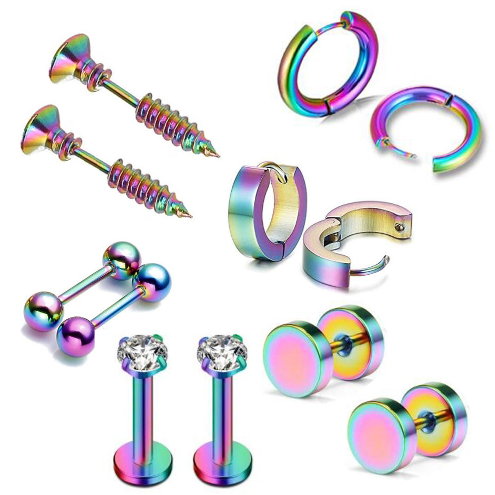 Labret piercing jewelry detail image