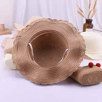 New Children's Fruit Cherry Straw Hat Summer Baby Girl Crossbody Bag Travel Cute Princess Hat Children's Straw Bag