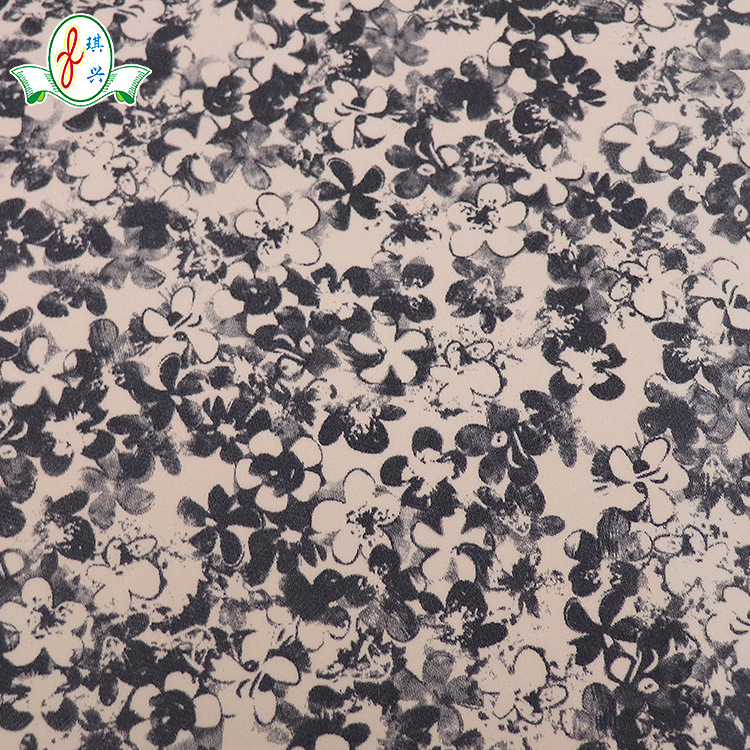 厂货82%锦纶18%氨纶植物花型数码印花针织面料弹力泳衣面料