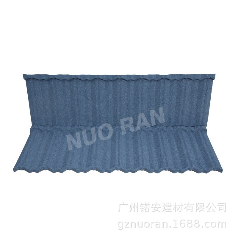 广东 厂家直销 新型树脂 彩石金属瓦 复古屋面瓦 排瓦