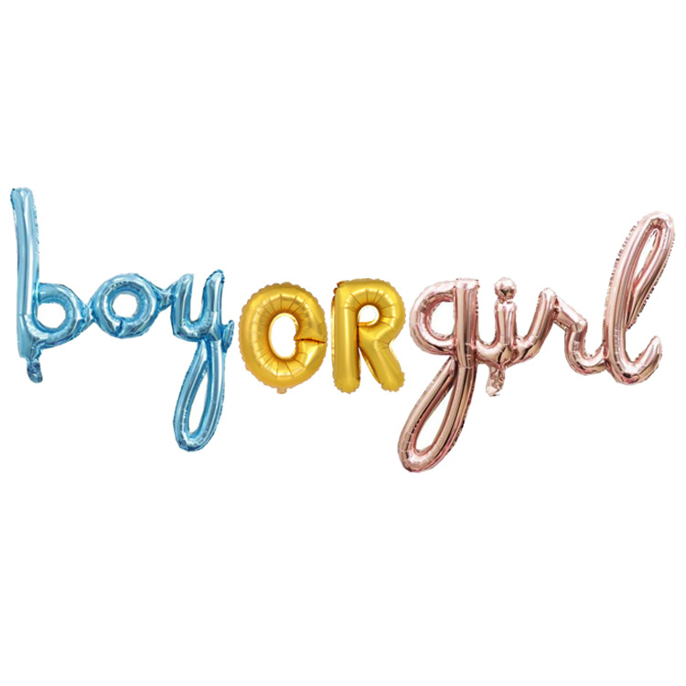 Birthday Letter Aluminum Film Party Balloons display picture 1