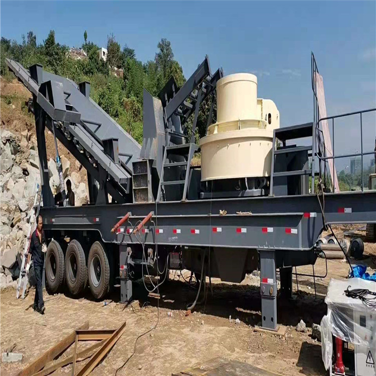 环保移动式破碎机站 移动式制沙破碎细碎机  矿石破碎生产线