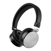 工厂直销头戴式蓝牙耳机金属拉丝伸缩专利私模无线蓝牙耳机爆款