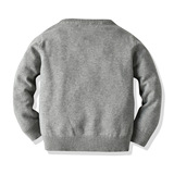 Свитер, базовый приятный телу детский лонгслив для мальчиков для девочек, европейский стиль, детская одежда