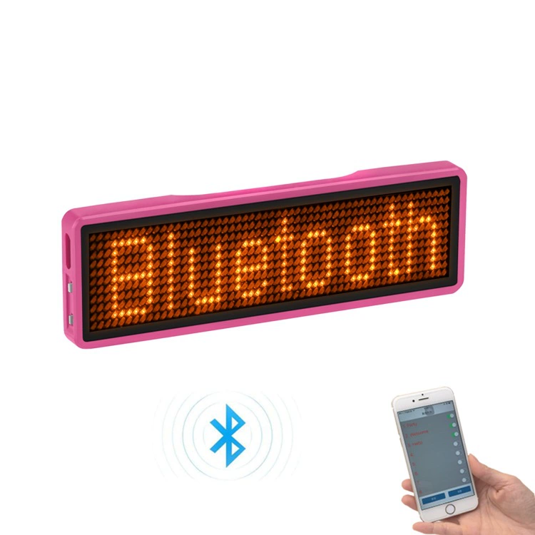 Bluetooth LED грудная карта оптом на заказ можно заряжать LED электронная грудная карта Word экран Didi вино потомство предложение грудная карта