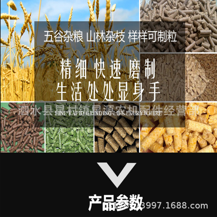 饲料加工机 平模饲料颗粒机设备