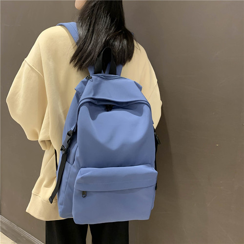 Vintage-style girls' school bag, Korean-style campus backpack in Yoyogi/ulzzang style—perfect for high school and college students, paired with a stylish canvas backpack.