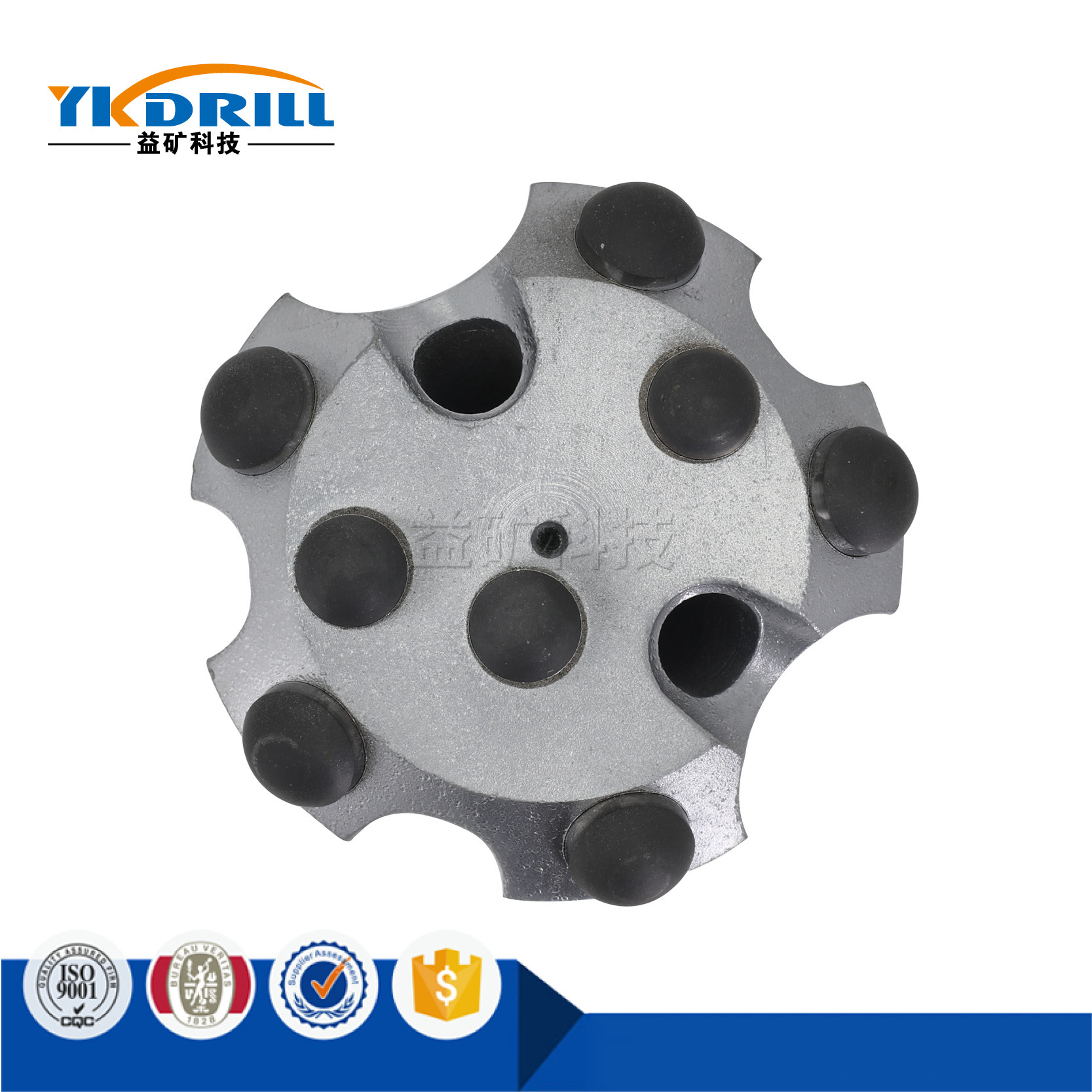 复合齿低风压潜孔钻头 80mm潜孔钻头 高风压潜孔钻头高效凿岩机械