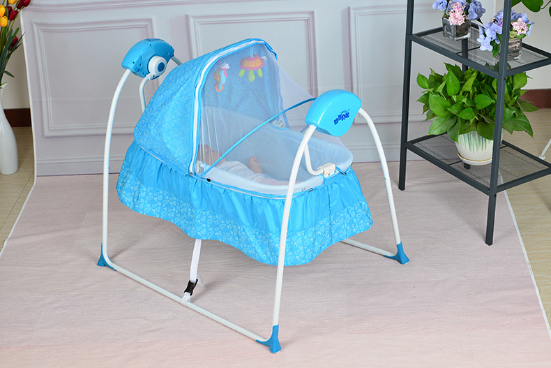 婴儿智能电动摇椅摇床秋千哄娃神器婴儿床批发详情图13