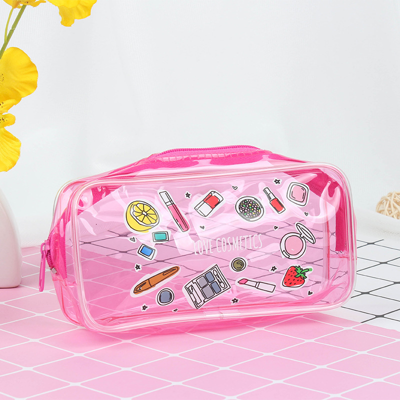 防寒透明PVC胶骨袋 PVC化妆品包装袋 PVC塑料袋子 拉链袋可定作