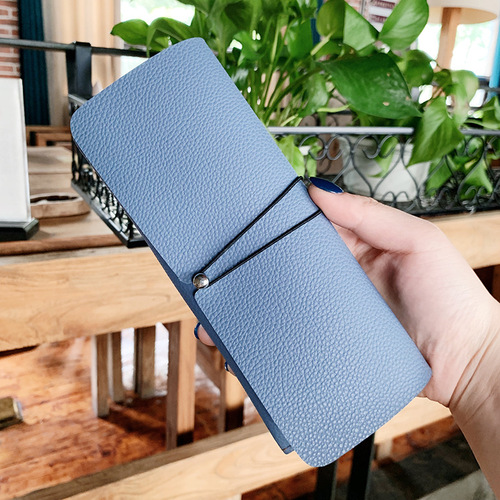 Qianai soft bag glasses case leather men's leather PU folding glasses case sunglasses frame storage box sunglasses hand bag