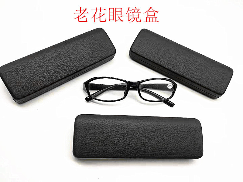 Direct selling Presbyopia Mirror box black glasses case Printing goods in stock glasses case Glasses box