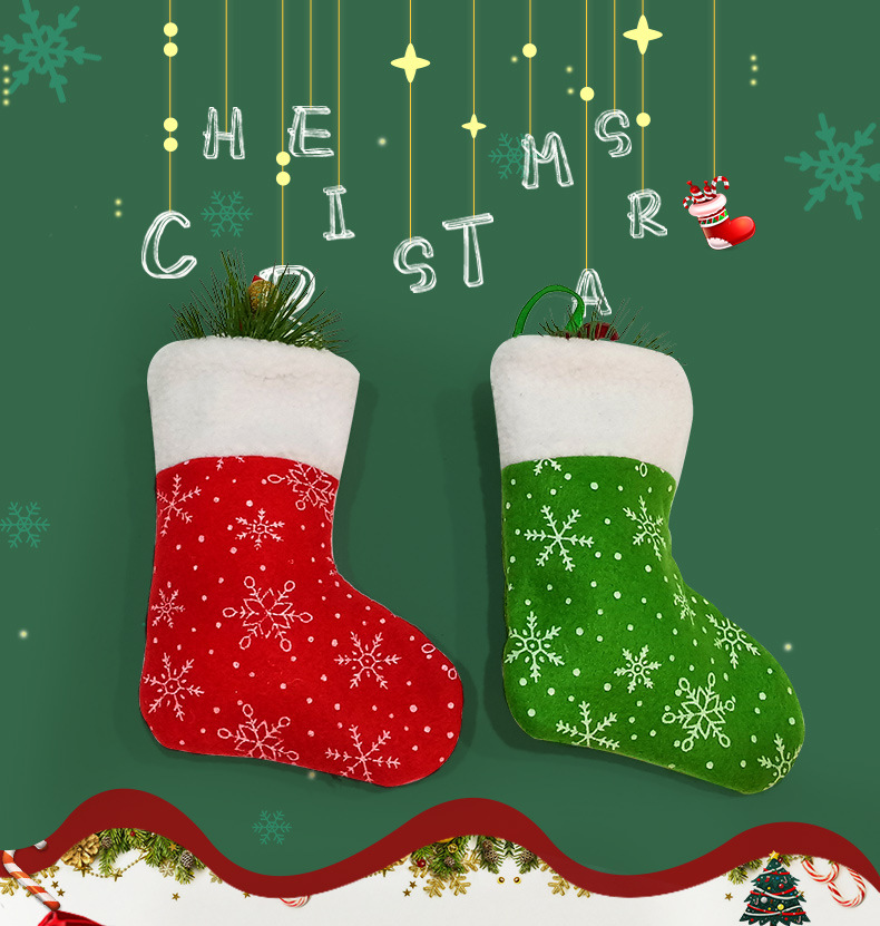 Weihnachten Socke Tuch Gruppe Hängende Ornamente display picture 1