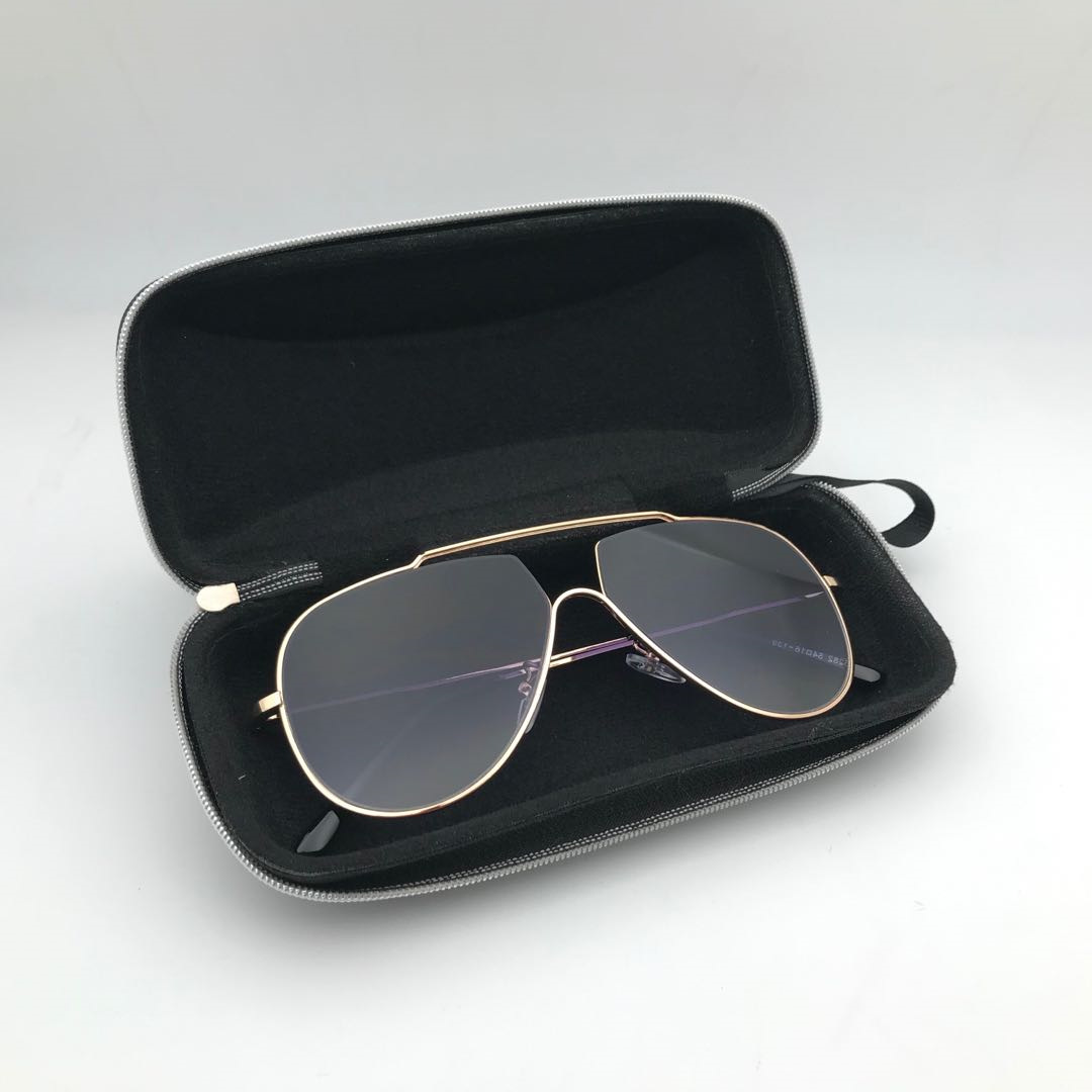 2018 nuevo cuadrado EVA cremallera gafas de cuero caso anti-presión gafas caso gafas de sol