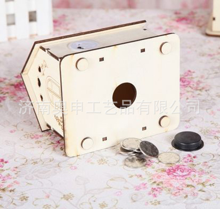 济南奥申创意木盒存钱罐加工定制
