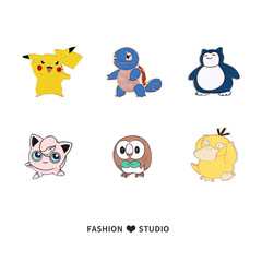 比卡丘胸針日系可愛動漫徽章卡通裝飾別針創意百搭扣針書包包配飾