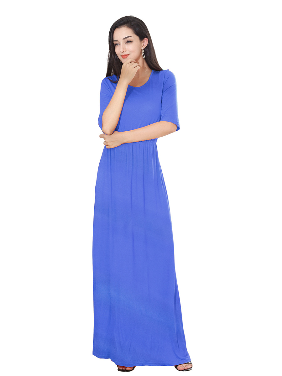 summer new pocket long dress NSAL32453