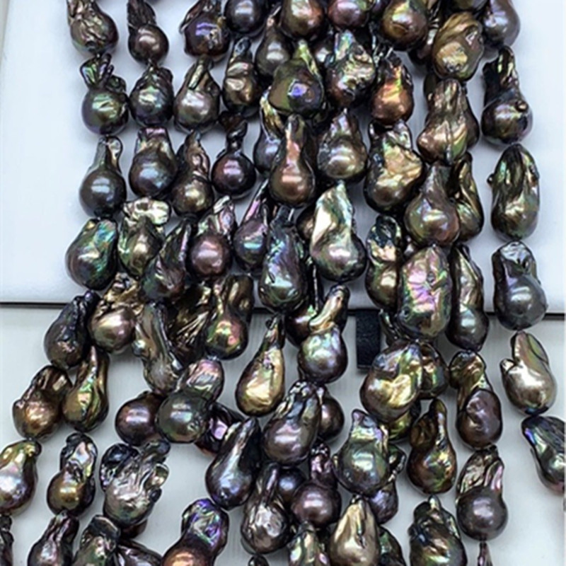 欧美跨境饰品 巴洛克珍珠项链 13-20mm异形淡水珍珠厂家直销