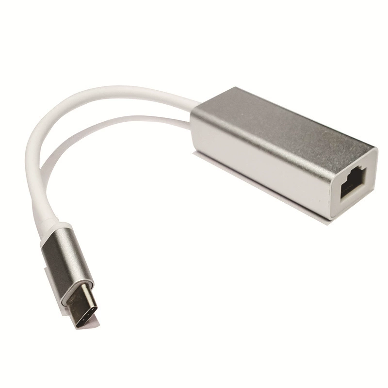 Подходящий для USB 2.0 Type-C 100M без карты интернет-ethernet алюминиевый корпус LAN-КАРТА 10/100M